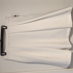 Pink Tartan white scuba aline skirt